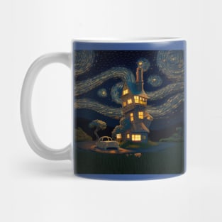 Starry Night Over The Burrow Mug